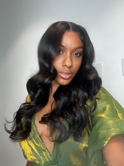 22" BODY WAVE SIDE PART CLOSURE WIG
