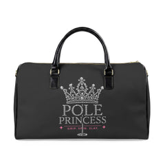 Pole Princess Crown Faux Leather Travel Bag | Pole Fitness Duffel