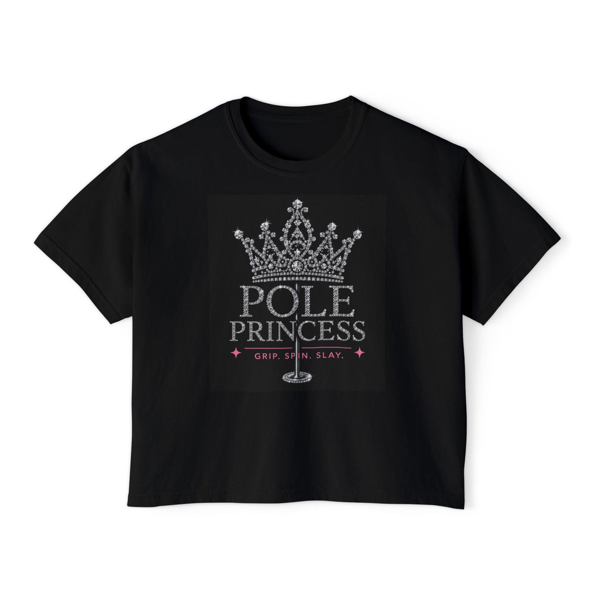Pole Princess T-Shirt | Rhinestone Crown Pole Dance Tee