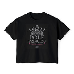 Pole Princess T-Shirt | Rhinestone Crown Pole Dance Tee