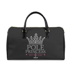 Pole Princess Crown Faux Leather Travel Bag | Pole Fitness Duffel