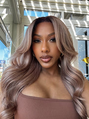 22" BLONDE BOMBSHELL CLOSURE WIG