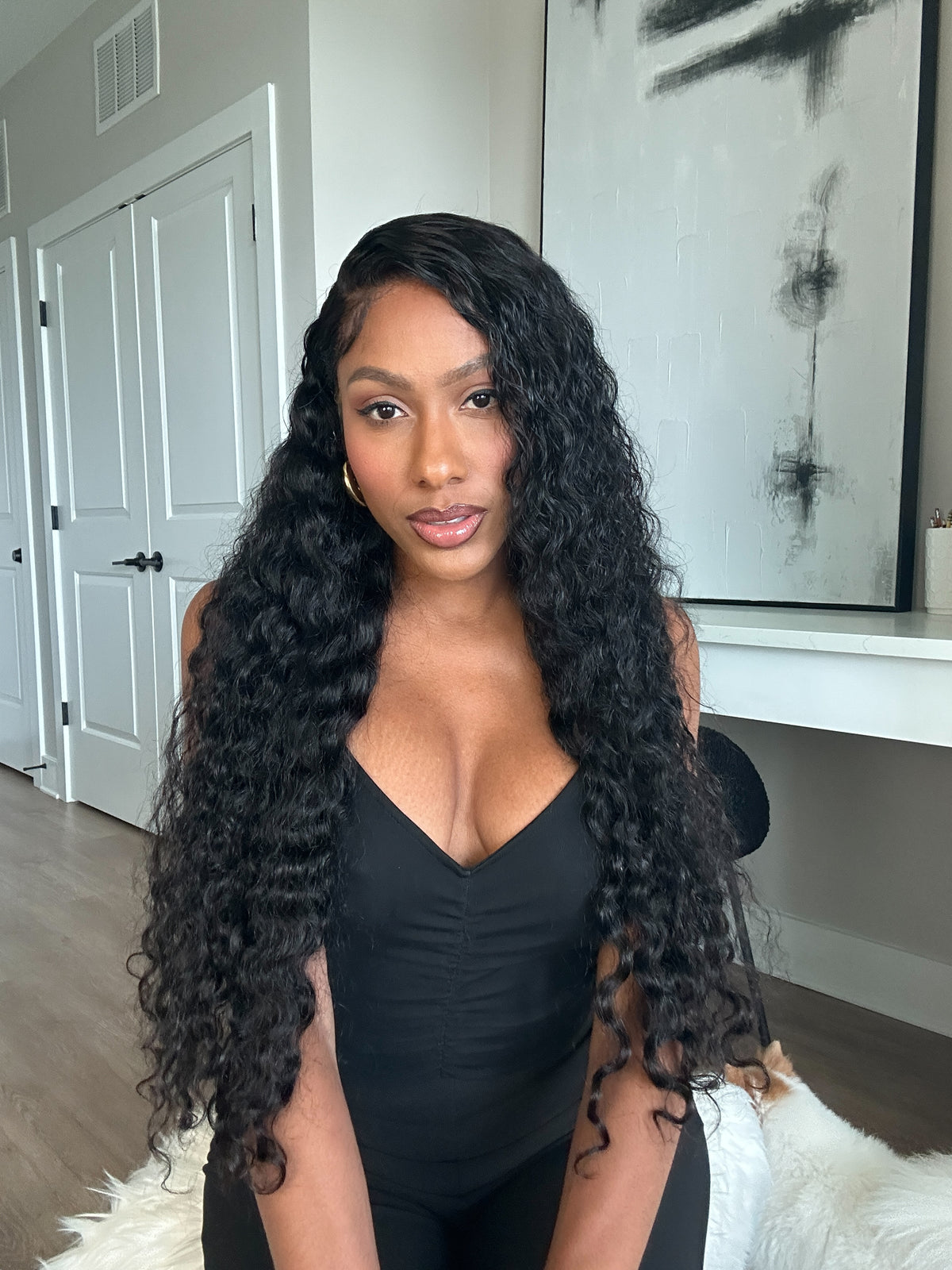 26" DEEP WAVE LACE FRONT WIG
