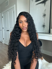 26" DEEP WAVE LACE FRONT WIG