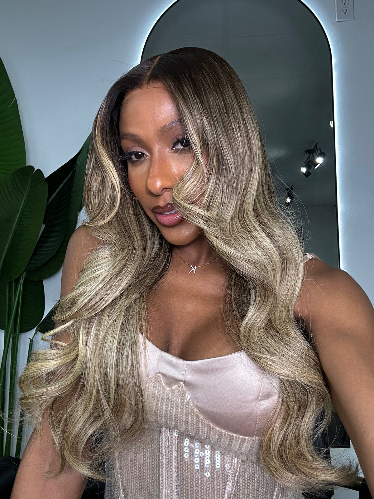 26" OMBRE BLONDE LACE FRONT WIG