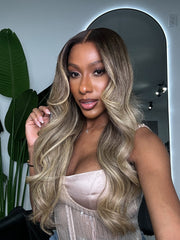 26" OMBRE BLONDE LACE FRONT WIG