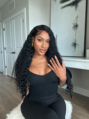 26" DEEP WAVE LACE FRONT WIG